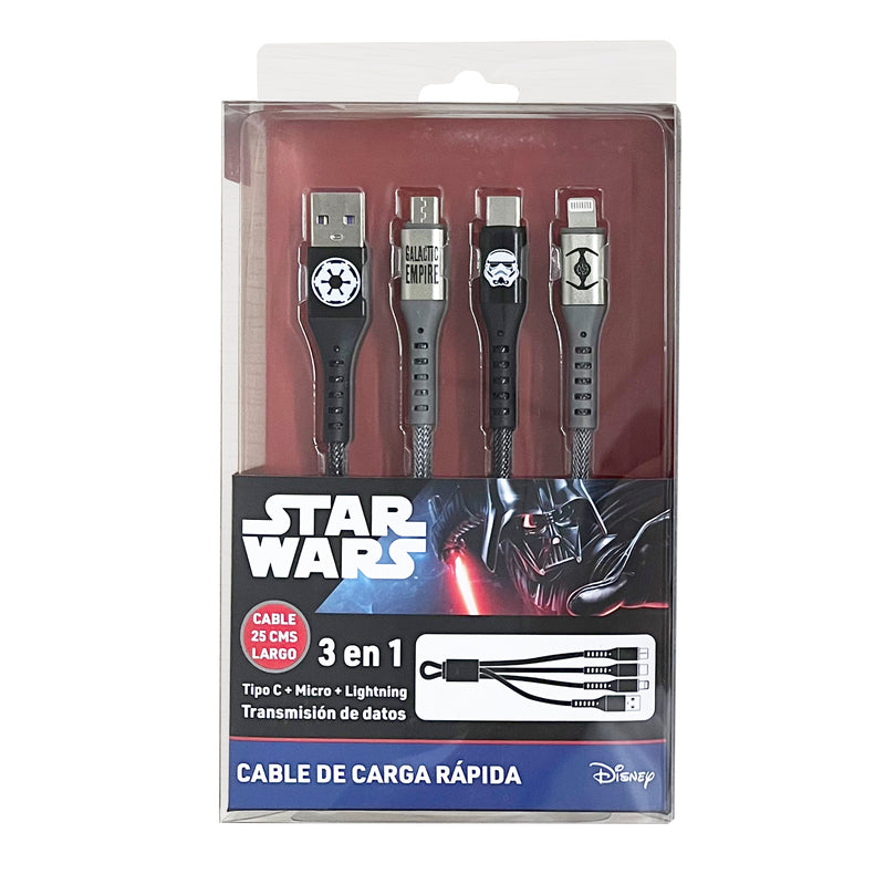 Cable Celular 3 en 1 Star Wars