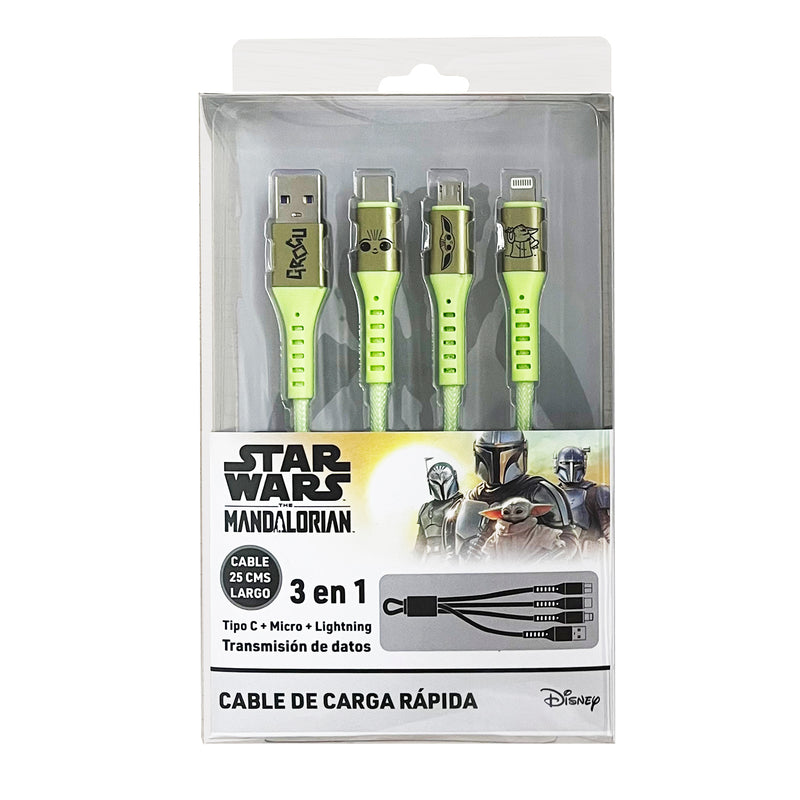 Cable Celular 3 en 1 Grogu