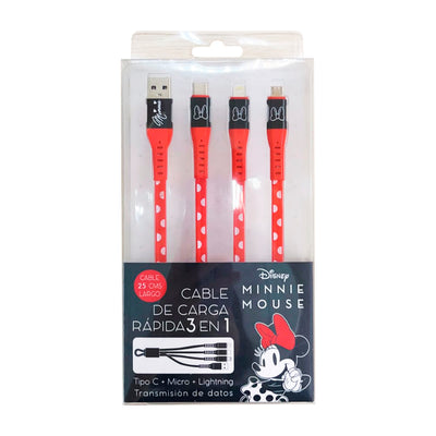 Cable Celular 3 en 1 Minnie