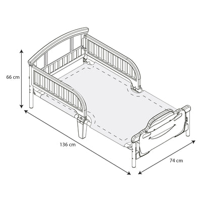 Cama de Transición Niña Paw Patrol Rosada
