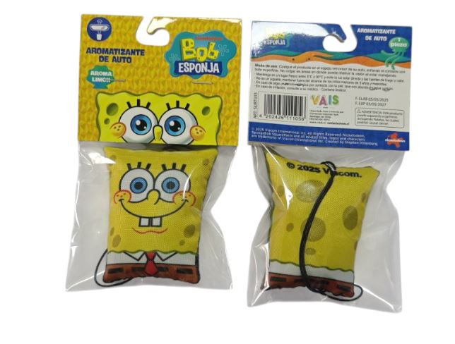Pack 24 Unids Aromatizante Auto Sachet Bob Esponja