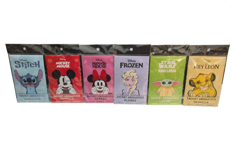 Pack 48 Unids Sachet Aromático Closet Surtido Disney