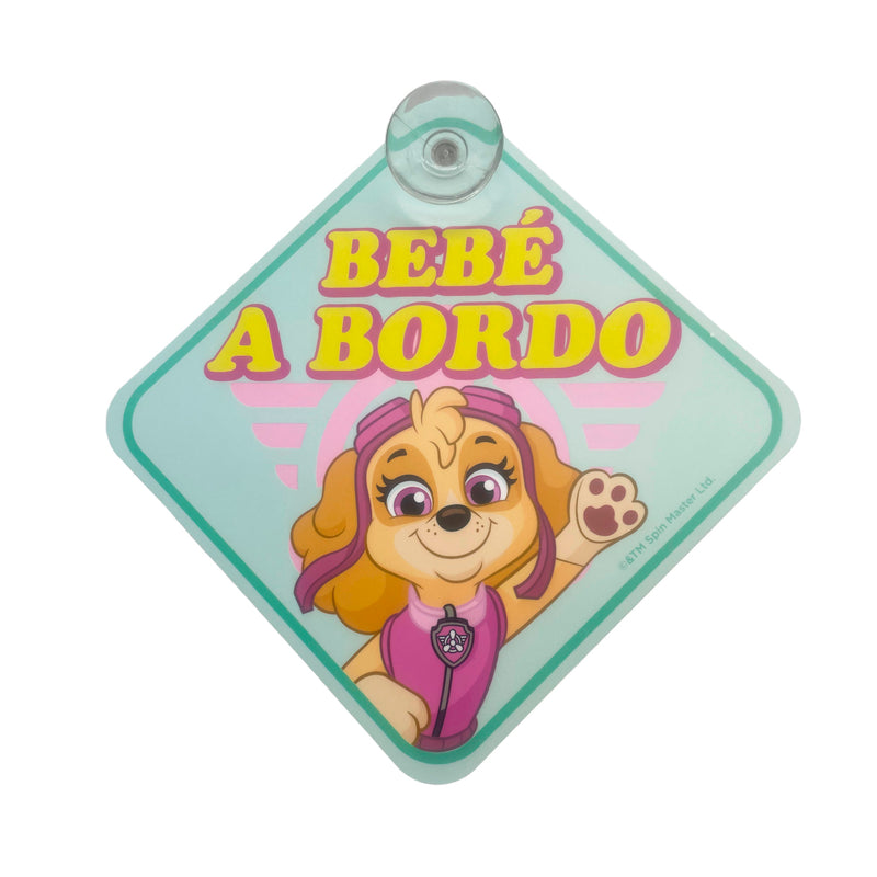 Señalética Bebé a Bordo Niña Paw Patrol