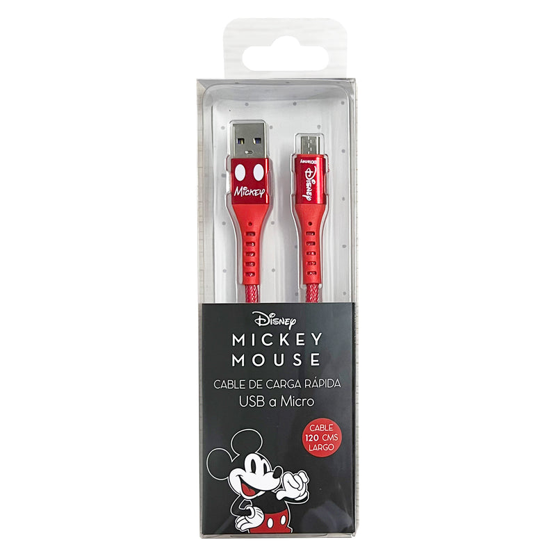 Cable Celular USB a Micro USB Mickey
