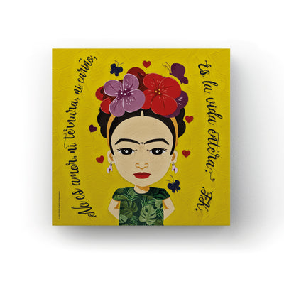 Pack 24 Unids Cuadros Canvas Frida Kahlo A 30x30 cms