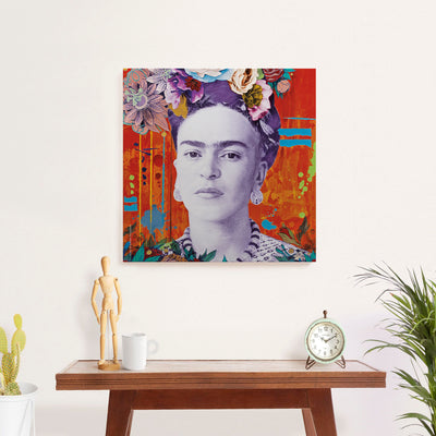 Pack 24 Unids Cuadros Canvas Frida Kahlo C 30x30 cms