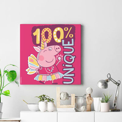 Pack 12 Unids Canvas Peppa Pig 6 30x30 cms