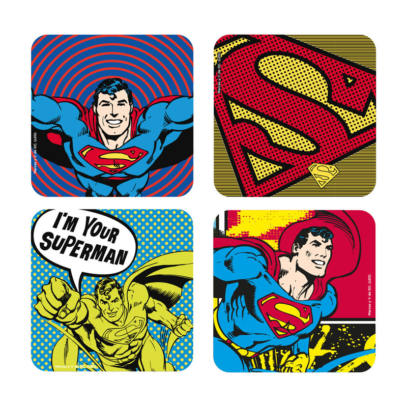 Set 4 Posavasos Superman
