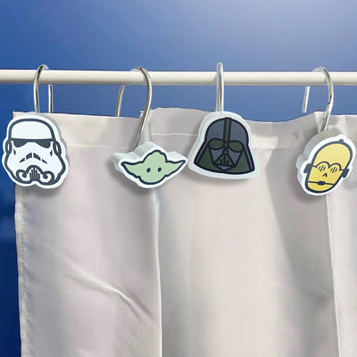 Set 12 Ganchos Cortina de Baño Star Wars